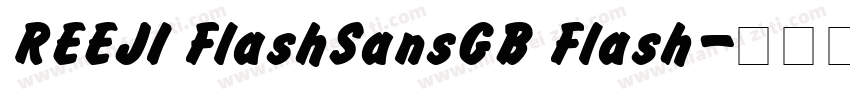 REEJI FlashSansGB Flash字体转换